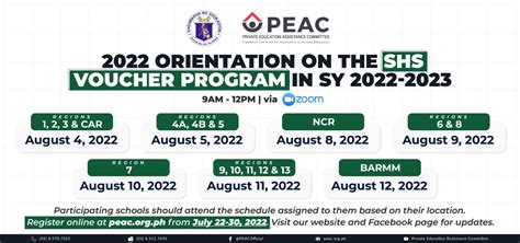 peac online voucher|Senior High School Voucher Program (SHS VP) .